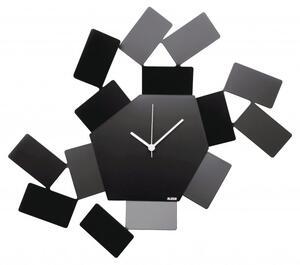 Nástěnné hodiny Stanza Scirocco, černé, prům. 46 cm - Alessi
