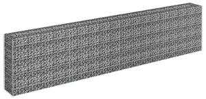 Gabionový vyvýšený záhon pozinkovaná ocel 360 x 30 x 90 cm