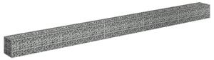 Gabionový vyvýšený záhon pozinkovaná ocel 450 x 30 x 30 cm