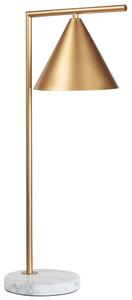 Kovová stolní lampa zlatá MOCAL