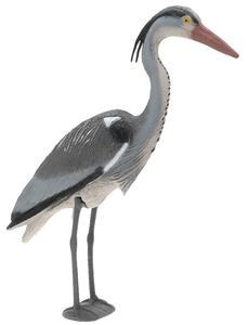 Zahradní plastová figurka Heron, 72x50 cm, šedá