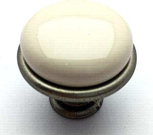 Interex TOSCA nikl patina/ porcelán 30 mm
