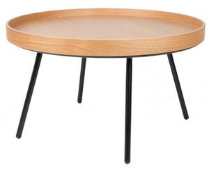 Zuiver Odkládací stolek Coffee table Oak Tray Ø 78 cm, s odnímatelnou horní deskou 2200009
