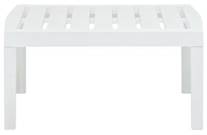Zahradní stolek Wirruna - plast - bílý | 78x55x38 cm