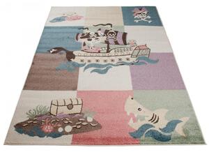 Dětský kusový koberec Pirát vícebarevný 80x150cm