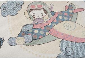 Dětský kusový koberec V oblacích modrý 80x150cm