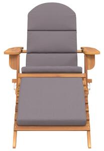 Zahradní křeslo Adirondack s podnožkou masivní akáciové dřevo