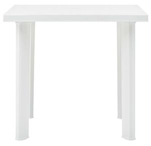Zahradní stůl Elouera - plast - bílý | 80x75x72 cm