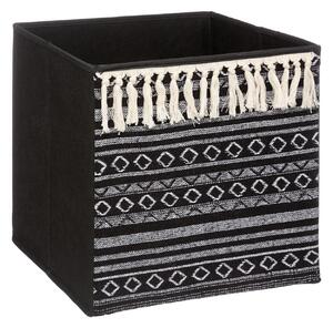 Úložný box Tassel, 31x31x31 cm, černá