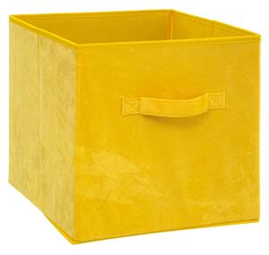 Úložný box Soft, 31x31x31 cm, žlutá