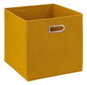 Úložný box Simple, 31x31x31 cm, hořčicová