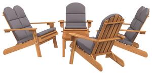 5dílná sada zahradního nábytku Adirondack masivní akácie
