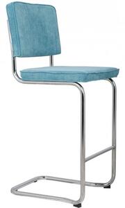 Zuiver Barová židle RIDGE RIB, modrá 1500206