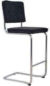 Zuiver Barová židle RIDGE KINK RIB, černá 1500002