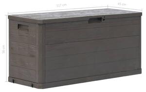 Venkovní úložný box - 280L - hnědý | 117x45x56 cm