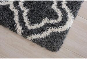 Kusový koberec Shaggy vlas 50 mm kouřový 4 80x150 80x150cm