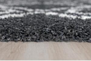 *Kusový koberec Shaggy vlas 50 mm kouřový 4 140x190cm