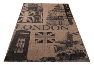 Kusový koberec Londýn hnědý 200x290cm