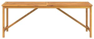 Zahradní jídelní stůl 200 x 90 x 74 cm masivní akáciové dřevo