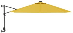 Nástěnný slunečník žlutý 290 cm