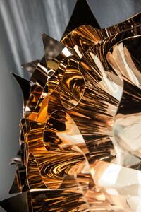 Slamp Veli copper 7, rozměrné závěsné svítidlo z měděného Copperflexu, 9x12W E27, prům. 130cm