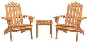 3dílná sada zahradního nábytku Adirondack masivní akácie