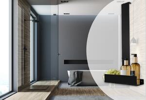 Rea Tori, koupelnová závěsná polička 40x9,5x75,5 cm, černá matná, REA-85000