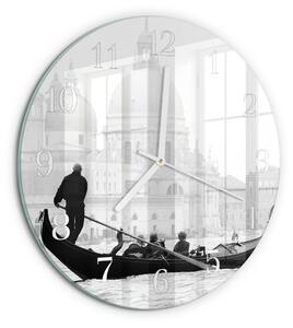 Skleněné hodiny na stěnu Benátská loď zsob-fi30-00082206