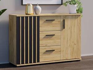 Komoda Meblowa1 120 x 37 x 79,5 cm, dekor dub Craft
