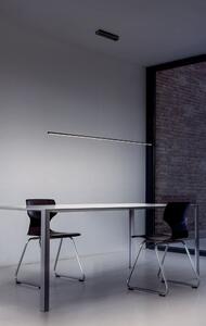 Linea Light 8205 Straight_P1, černé subtilní svítidlo nad stůl, 18W LED 2700K, délka 152cm