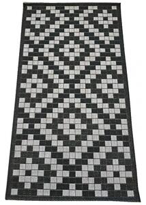 Kusový koberec Panama černý 80x150 80x150cm