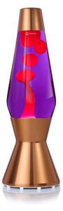 Mathmos Astro Copper, originální lávová lampa, měděná s fialovou tekutinou a červenou lávou, výška 43cm