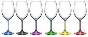 BOHEMIA RAINBOW SKLENICE NA VÍNO 350 ML SADA 6 KS