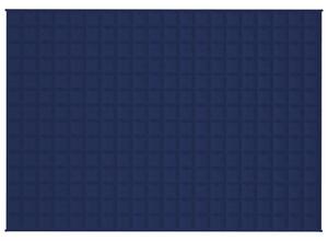 Zátěžová deka modrá 140 x 200 cm 6 kg textil
