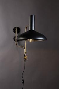 Dutchbone Nástěnná lampa Devi black 5400009