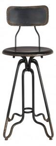 Dutchbone Barová židle OVID BLACK 1500044