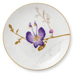 Květinový talíř s maceškou, 22 cm - Royal Copenhagen