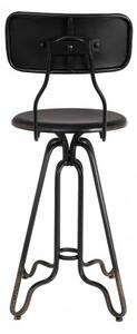 Dutchbone Barová židle OVID BLACK 1500044