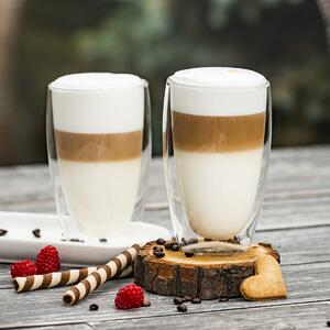 Termo sklenice na latté Hot&Cool 410 ml, 2 ks