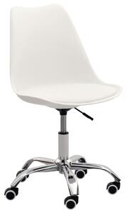 Kancelářské židle Lewry - 2 ks - umělá kůže | bílé