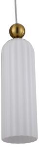 Lustr na lanku PIEGA 1xE14/40W/230V mosaz/bílá