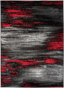 Kusový koberec PP Prince černo červený 300x400cm
