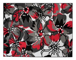Kusový koberec PP Velké květy červený 250x300cm
