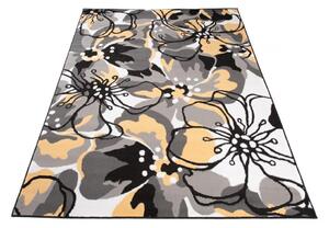 Kusový koberec PP Velké květy žlutý 120x170cm