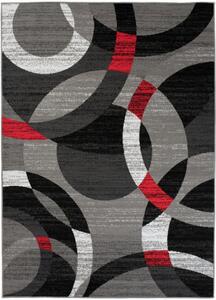Kusový koberec PP Alex šedočervený 160x220cm