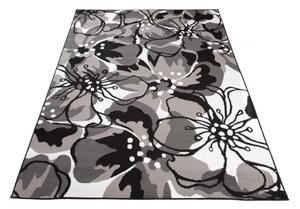 Kusový koberec PP Velké květy šedý 140x200cm