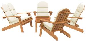 5dílná sada zahradního nábytku Adirondack masivní akácie