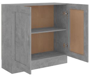 Knihovna Richy - dřevotříska - betonově šedá | 82,5x30,5x80 cm