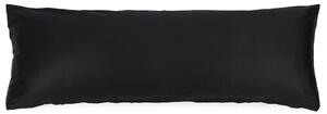 Povlak na Relaxační polštář Náhradní manžel satén černá, 50 x 150 cm