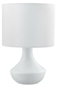 NOVA LUCE stolní lampa ROSIA matný bílý kov bílé stínidlo E14 1x5W 230V IP20 bez žárovky 7605163